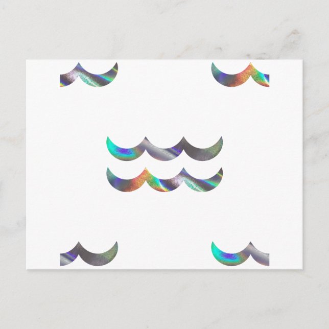 Hologramm Aquarius Postkarte (Vorderseite)