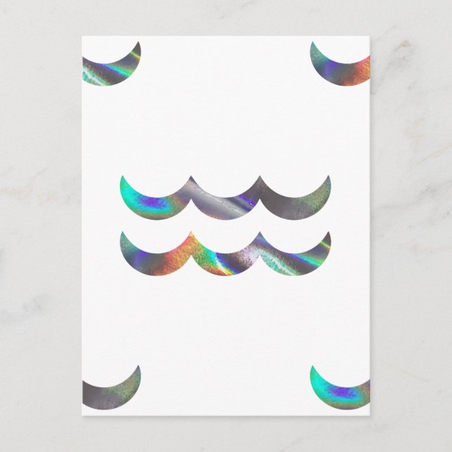 Hologramm Aquarius Postkarte (Vorderseite)