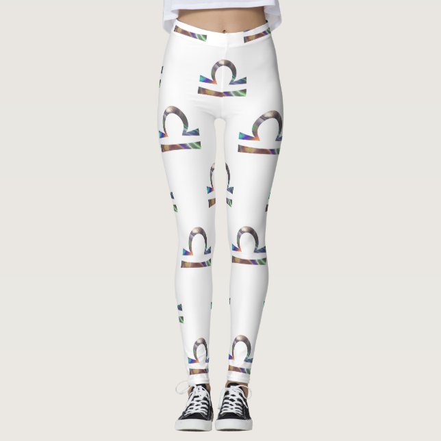 Hologramm-Bibliotheken-Leggings Leggings (Vorderseite)