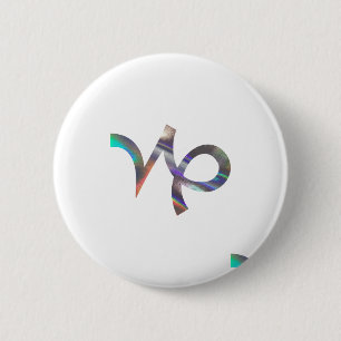 Hologramm Capricorn Button