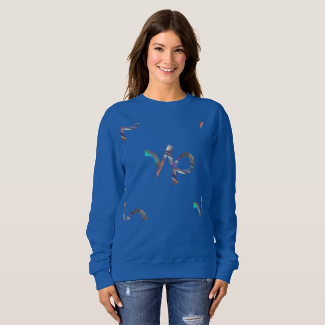 Hologramm Capricorn Frauen Sweatshirt (Vorne ganz)