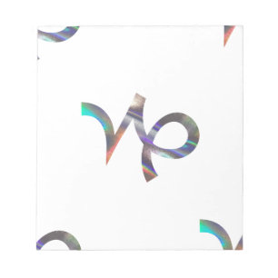 Hologramm Capricorn Notizblock