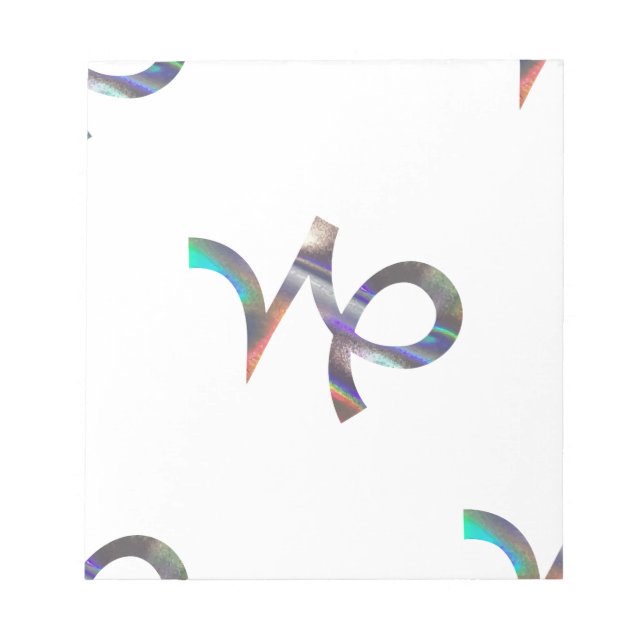 Hologramm Capricorn Notizblock (Vorderseite)