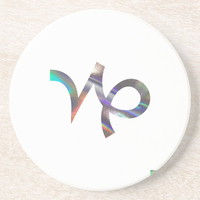 Hologramm Capricorn Untersetzer (Vorne)