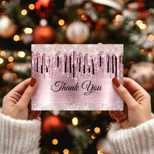 Hologramm der Chic Rose Dankeskarte