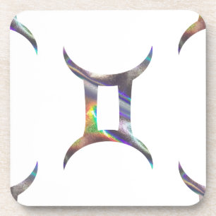 Hologramm Gemini Getränkeuntersetzer