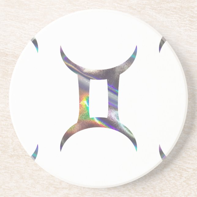 Hologramm Gemini Getränkeuntersetzer (Vorne)