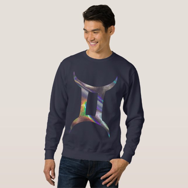 Hologramm Gemini Herren Sweatshirt (Vorne ganz)