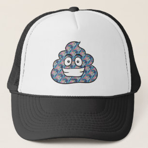 Hologramm kackend Emoji Truckerkappe