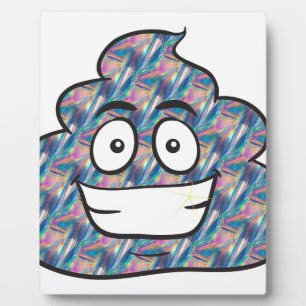 Hologramm-Kot-Emoji Fotoplatte