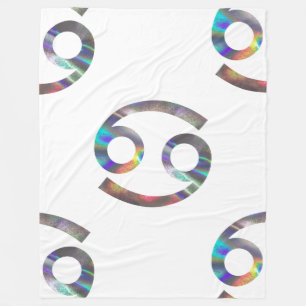 Hologramm-Krebs-Decke Fleecedecke