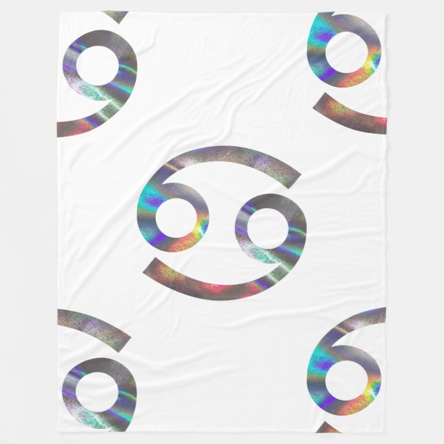 Hologramm-Krebsdecke Fleecedecke (Vorderseite)