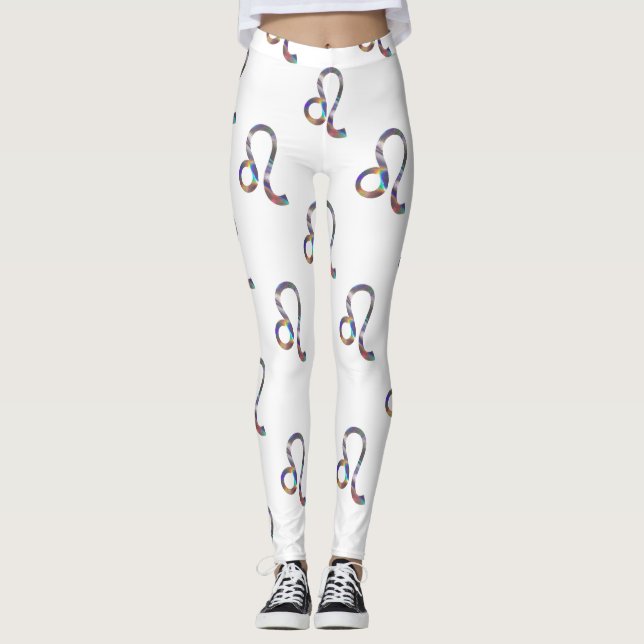 Hologramm leo Leggings (Vorderseite)