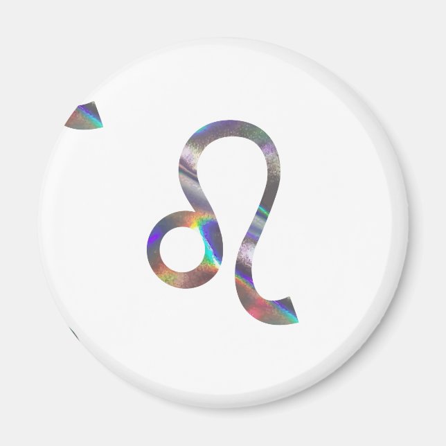 Hologramm Leo Magnet (Vorne)