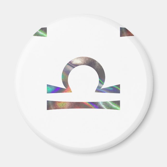 Hologramm Libra Magnet (Vorne)