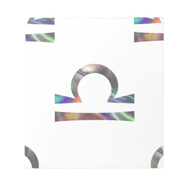 Hologramm Libra Notizblock (Vorderseite)
