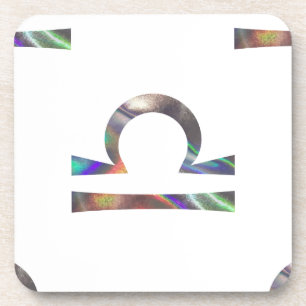 Hologramm Libra Untersetzer