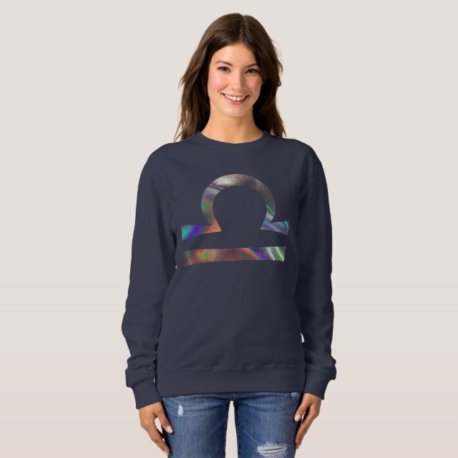 Hologramm libra women Sweatshirt (Vorne ganz)