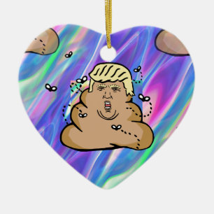 Hologramm-Müll Trump Keramik Ornament