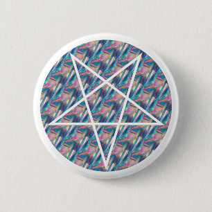 Hologramm Pentagramm Button