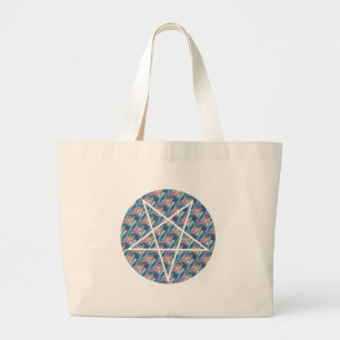 Hologramm-Pentagramm Jumbo Stoffbeutel