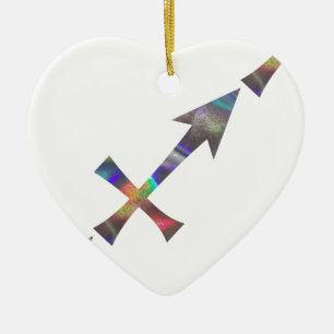 Hologramm Sagittarius Keramik Ornament