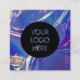 Hologramm-Sozialmedium-Visitenkarte Quadratische Visitenkarte