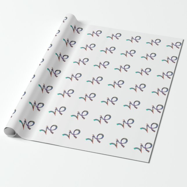 Hologramm Steinbock Geschenkpapier (Ungerollt)