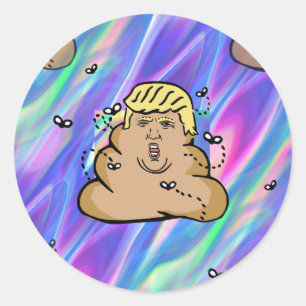 Hologramm-Trumpf Runder Aufkleber