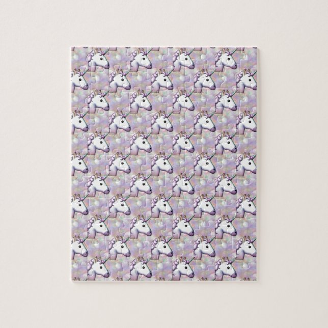 Hologramm unicorn emoji puzzle (Vertikal)
