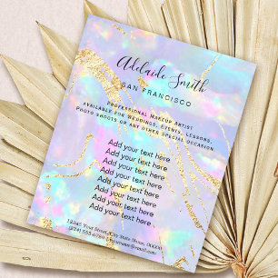 Holograph aus opal-gestein-IMITATEN Flyer