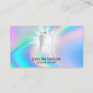 Holograph Dentist Zahnklinik Zahnweißung Visitenkarte