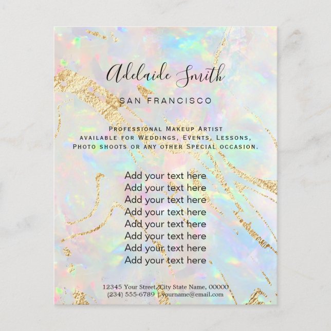 Holograph-Flyer für neue IMITATE aus Opferstein Flyer (Vorne)