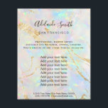 Holograph-Flyer für neue IMITATE aus Opferstein Flyer<br><div class="desc">Schönheitssalon berufliche Make-up-Künstler Flyer</div>