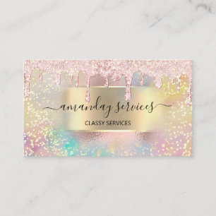 Holograph Makeup Lashes NAILS Studio Rose QRCode Visitenkarte