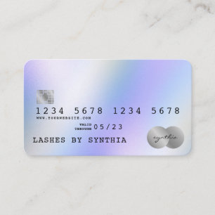 Holograph Modern Credit Card Style Visitenkarte