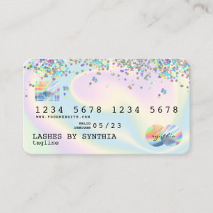 Holograph Modern Credit Card Style Visitenkarte