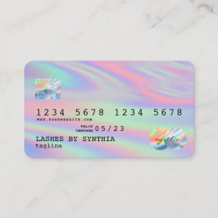 Holograph Modern Credit Card Style Visitenkarte