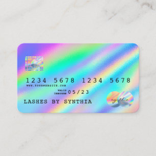 Holograph Modern Credit Card Style Visitenkarte