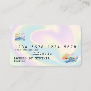Holograph Modern Credit Card Style Visitenkarte