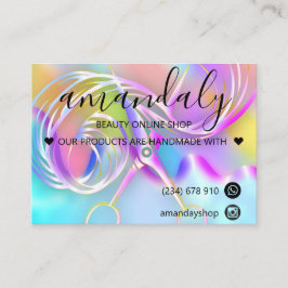 Holograph Shop Vielen Dank für den Rabatt Code Haa Visitenkarte