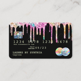 Holograph Tropfens Moderne Kreditkarte Visitenkarte