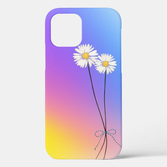Holographic Abstrakt und Daisies Case-Mate iPhone Hülle (Rückseite)