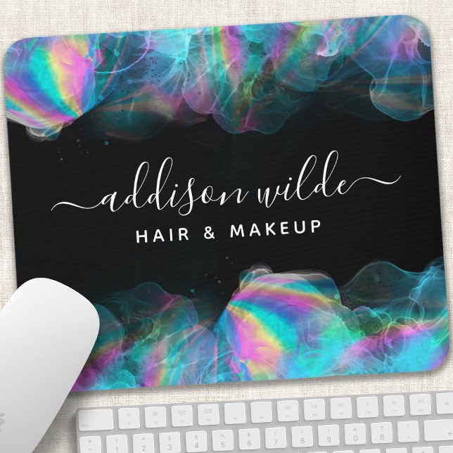 Holographic Alcohol Ink Modern Mousepad (Von Creator hochgeladen)
