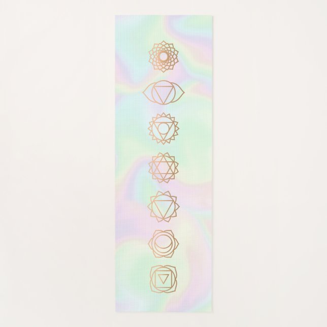 Holographic Chakras Reiki Practitioner Yogamatte (Vorderseite)