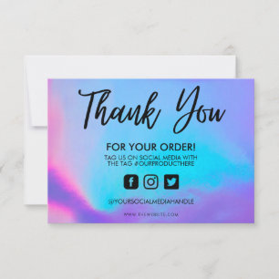 Holographic Color Shift Vielen Dank, dass Sie Medi