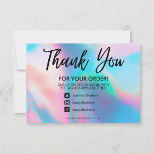Holographic Color Shift Vielen Dank, dass Sie Medi