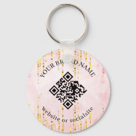 Holographic Custom Business QR Code Keychains Schlüsselanhänger