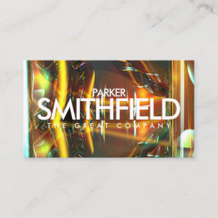Holographic Futuristic Shimmer Business Card Visitenkarte