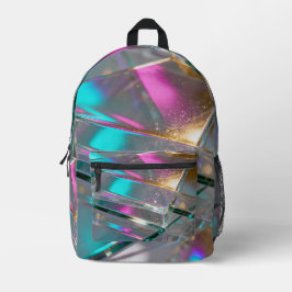 Holographic Glass Rainbow Bedruckter Rucksack